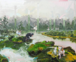 Orchestra oil painting