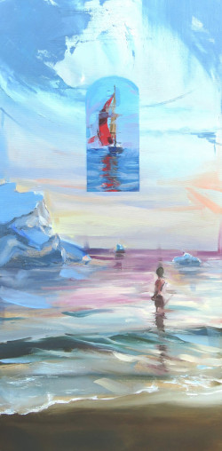 Fostering hope oil painting