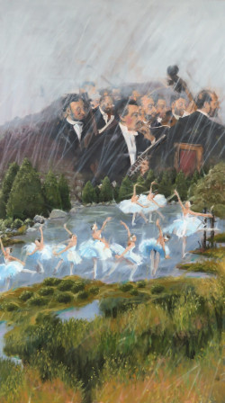 Orchestra III oil painting