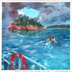 Possibility of an island oil painting