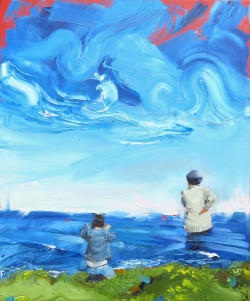 Wait for it oil painting